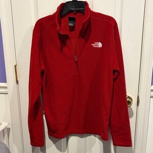 The North Face Men's Red Zip-Up Sweater